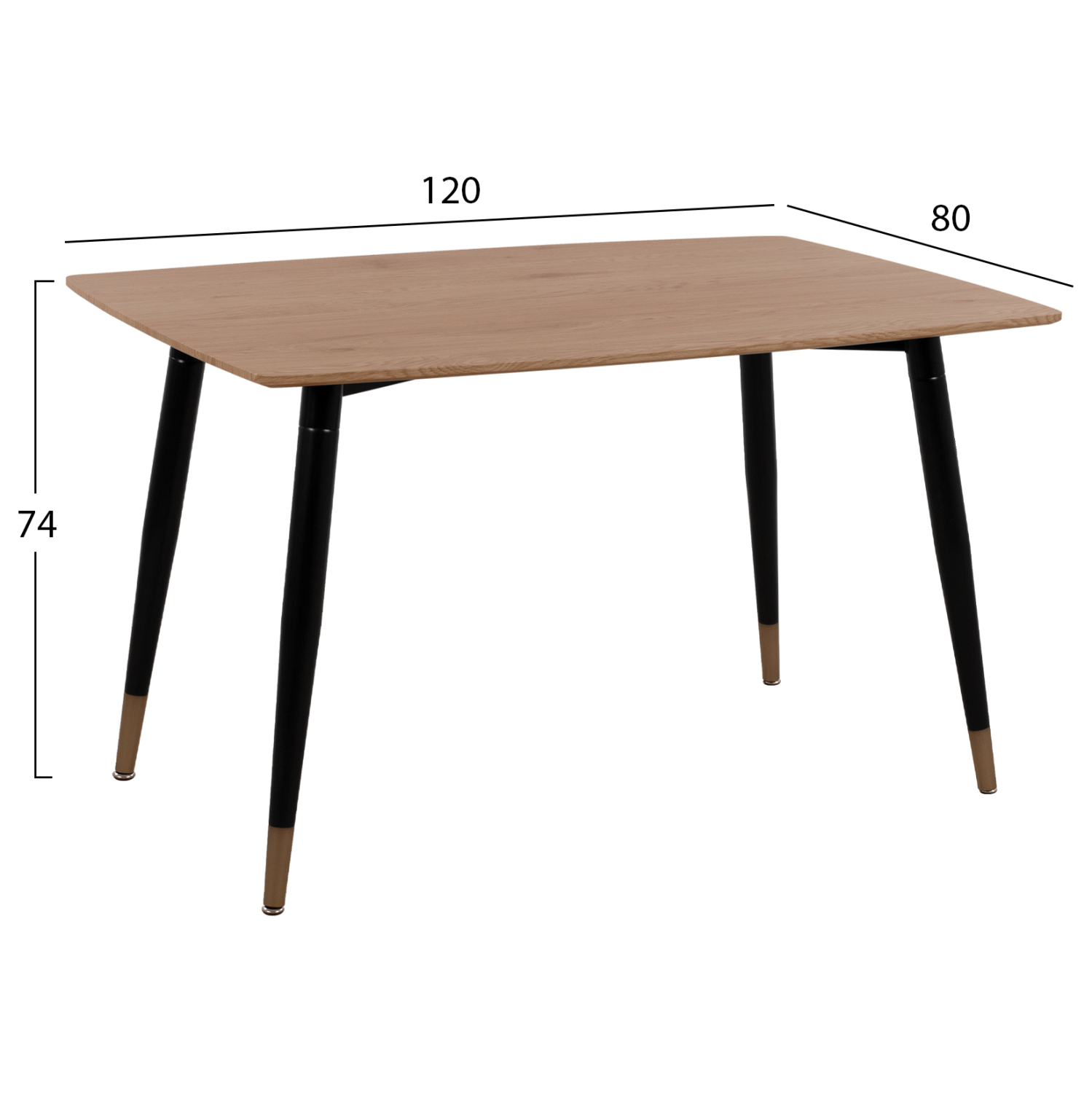 ΣΕΤ ΤΡΑΠΕΖΑΡΙΑΣ 5ΤΜΧ FB910847.02 MDF TOP ΦΥΣΙΚΟ--ΥΦΑΣΜΑ ΜΠΕΖ & ΜΕΤΑΛΛΟ ΜΑΥΡΟ