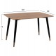 ΣΕΤ ΤΡΑΠΕΖΑΡΙΑΣ 5ΤΜΧ FB910847.02 MDF TOP ΦΥΣΙΚΟ--ΥΦΑΣΜΑ ΜΠΕΖ & ΜΕΤΑΛΛΟ ΜΑΥΡΟ