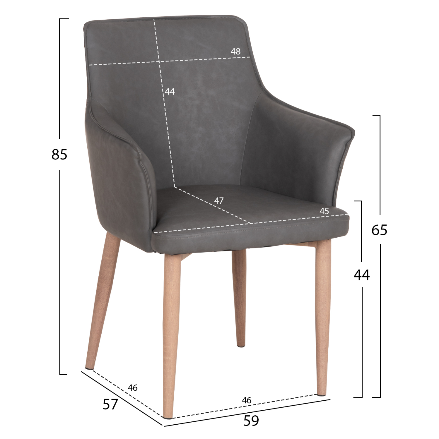 ΣΕΤ ΤΡΑΠΕΖΑΡΙΑΣ 7ΤΜΧ FB921360 ΚΕΡΑΜΙΚΟ TOP/MDF ΠΟΔΙΑ--PU ΓΚΡΙ/ΜΕΤΑΛ.ΠΟΔΙΑ