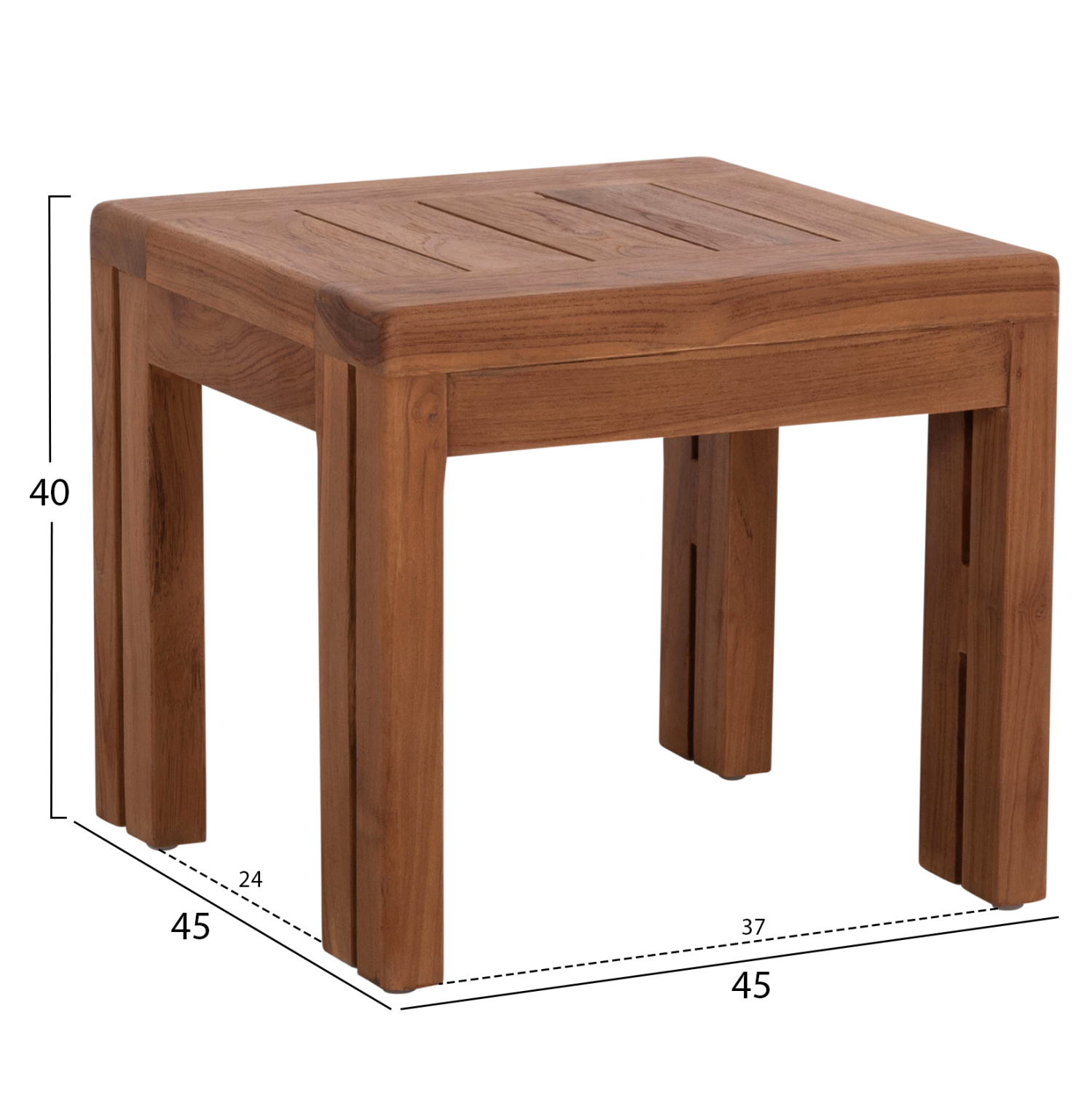 LOUNGE ΣΕΤ FB910960 ΤΡΑΠΕΖΑΚΙ & 2 ΠΟΛΥΘΡΟΝΕΣ--ΞΥΛΟ TEAK--ΜΠΕΖ ΜΑΞΙΛΑΡΙΑ