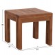 LOUNGE ΣΕΤ FB910960 ΤΡΑΠΕΖΑΚΙ & 2 ΠΟΛΥΘΡΟΝΕΣ--ΞΥΛΟ TEAK--ΜΠΕΖ ΜΑΞΙΛΑΡΙΑ