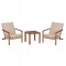 LOUNGE ΣΕΤ ΕΞ.ΧΩΡΟΥ 3ΤΜΧ FB910982 ΞΥΛΟ ΑΚΑΚΙΑΣ--ΣΧΟΙΝΙ STRAP & ΜΑΞΙΛΑΡΙΑ ΣΕ ΜΠΕΖ