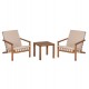 LOUNGE ΣΕΤ ΕΞ.ΧΩΡΟΥ 3ΤΜΧ FB910982 ΞΥΛΟ ΑΚΑΚΙΑΣ--ΣΧΟΙΝΙ STRAP & ΜΑΞΙΛΑΡΙΑ ΣΕ ΜΠΕΖ
