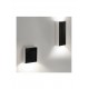DOWNLIGHT RECTANGULAR WALL SCONCE BLACK-WHITE 8.5cm