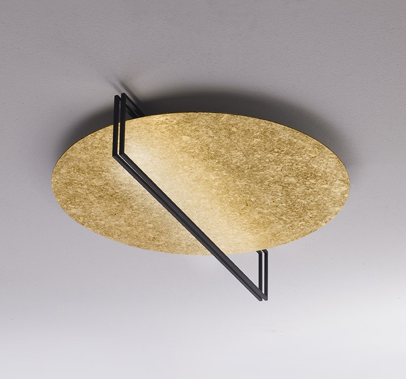 ΟΡΟΦΗΣ POLVERE ORO+NERO D:70cm 3080Lm ITALY