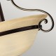 ΚΛΑΣΣΙΚΟ ΦΩΤΙΣΤΙΚΟ ΟΡΟΦΗΣ ANTIQUE BRONZE ALABASTER GLASS MADE IN THE USA