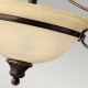 ΚΛΑΣΣΙΚΟ ΦΩΤΙΣΤΙΚΟ ΟΡΟΦΗΣ ANTIQUE BRONZE ALABASTER GLASS MADE IN THE USA