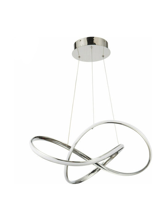 CHROME SUSPENDED LED L:60cm