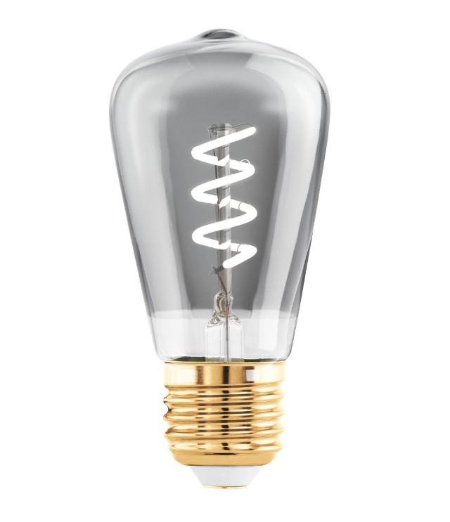 DECORATIVE E27 LIGHTBULB Ø4.8cm GREY