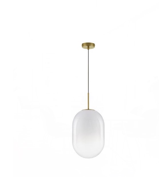 GRADIENT WHITE OVAL PENDANT Ø24cm