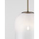 GRADIENT WHITE OVAL PENDANT Ø18cm