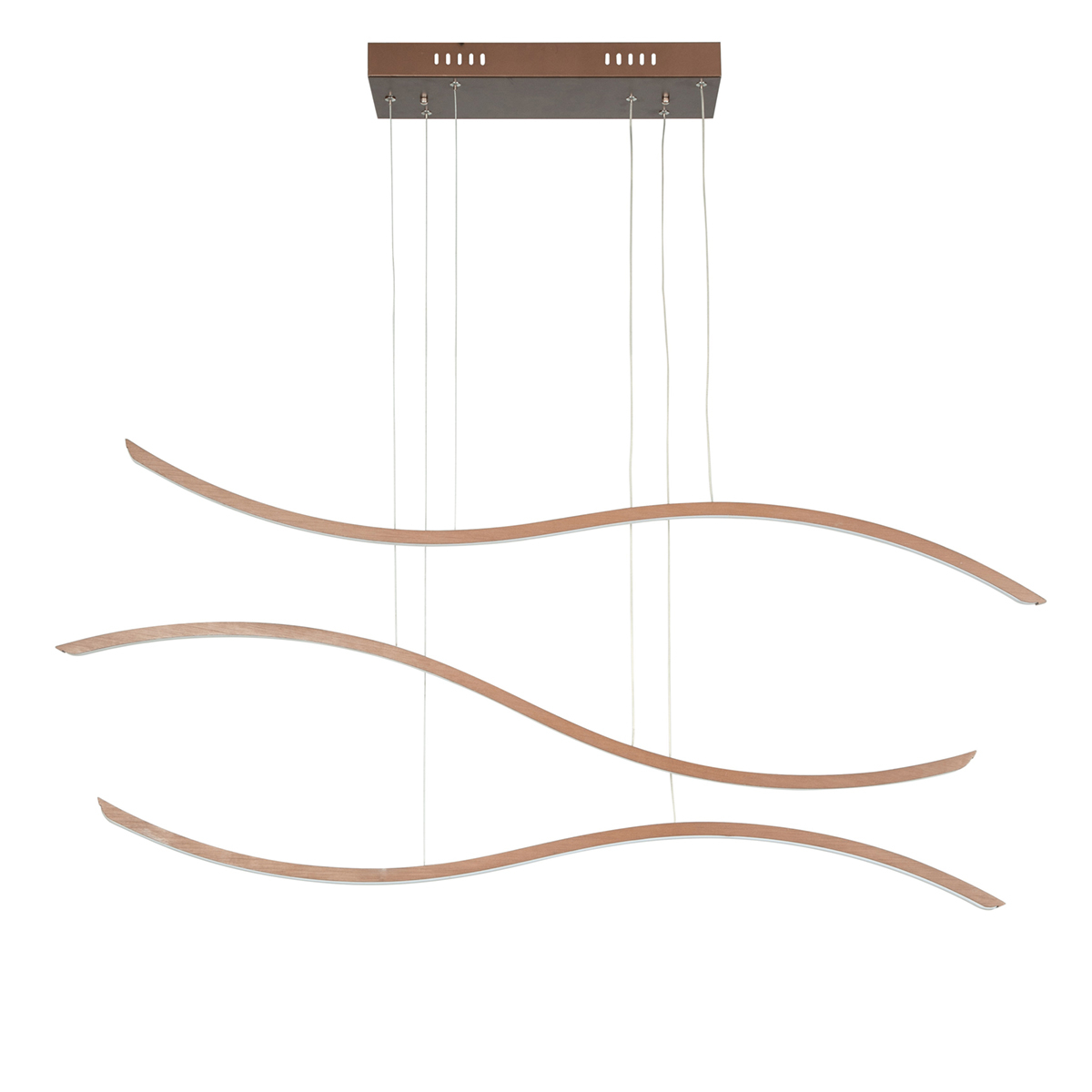 WAVY LED PENDANT BRUSHED COFFEE L:120cm