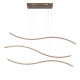 WAVY LED PENDANT BRUSHED COFFEE L:120cm
