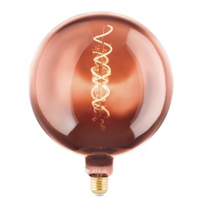 ROUND DECORATIVE E27 LIGHTBULB  COPPER