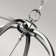 6L POLISHED CHROME AND CRYSTALS INLAY ORBITAL PENDANT Ø60cm USA