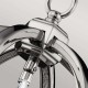3L POLISHED CHROME AND CRYSTALS INLAY ORBITAL PENDANT Ø28,6cm USA
