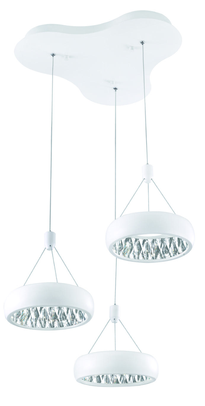 ΚΡΕΜΑΣΤΟ LED MAT WHITE D:45 H:120