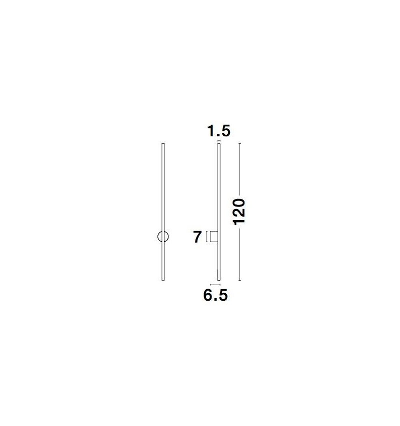 ΑΠΛΙΚΑ METAL BLACK H120cm