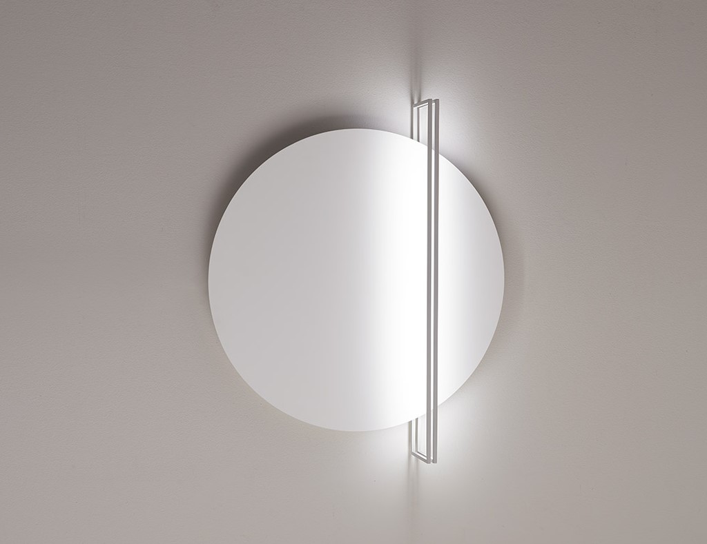 ΑΠΛΙΚΑ WHITE+BRUSHED IRON D:47cm 2150Lm ITALY