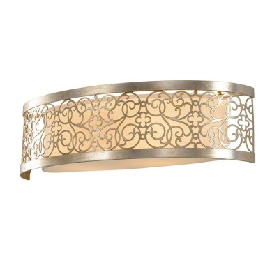 2ΦΩΤΗ ΑΠΛΙΚΑ ΚΑΘΡΕΠΤΗ SILVER LEAF ΜΕ ΑΡΑΒΟΥΡΓΗΜΑΤΑ L:61,6cm USA