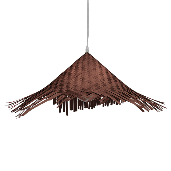 Boho Κρεμαστό Φωτιστικό Οροφής με Ντουί 1 x E27 AC 220-240V IP20 - Καφέ - Μ70 x Π70 x Y25cm