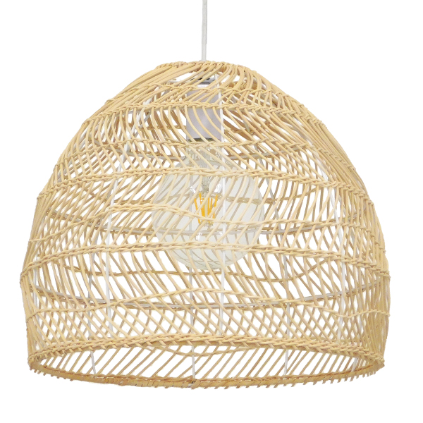Boho Κρεμαστό Φωτιστικό Οροφής με Ντουί 1 x E27 AC 220-240V IP20 - Μπεζ - Μ40 x Π40 x Υ35cm
