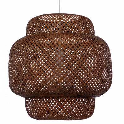 Boho Κρεμαστό Φωτιστικό Οροφής με Ντουί 1 x E27 AC 220-240V IP20 - Καφέ - Μ56 x Π56 x Υ54cm