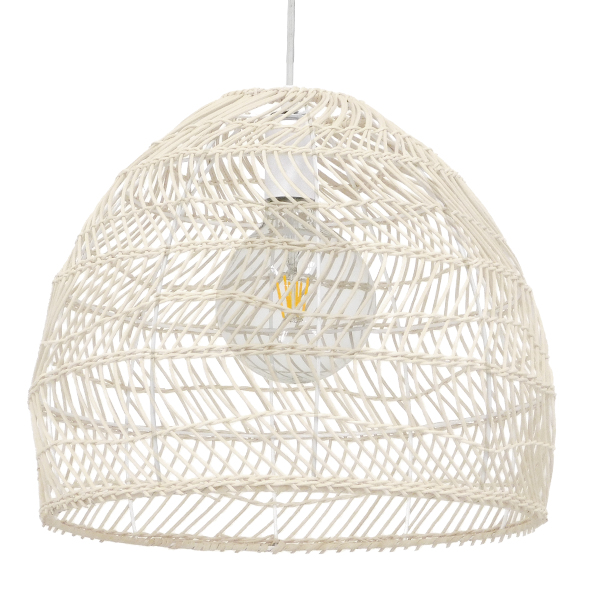 Boho Κρεμαστό Φωτιστικό Οροφής με Ντουί 1 x E27 AC 220-240V IP20 - Μπεζ - Μ40 x Π40 x Υ35cm