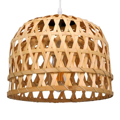 Boho Κρεμαστό Φωτιστικό Οροφής με Ντουί 1 x E27 AC 220-240V IP20 - Μπεζ - Μ32 x Π32 x Υ30cm