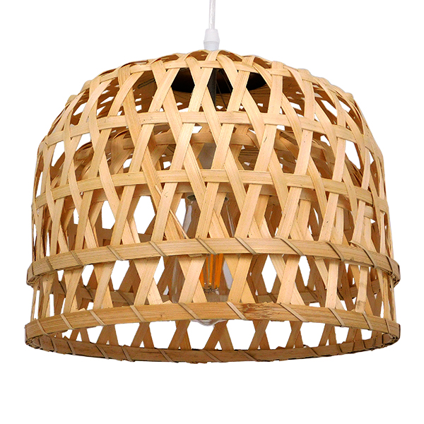 Boho Κρεμαστό Φωτιστικό Οροφής με Ντουί 1 x E27 AC 220-240V IP20 - Μπεζ - Μ32 x Π32 x Υ30cm