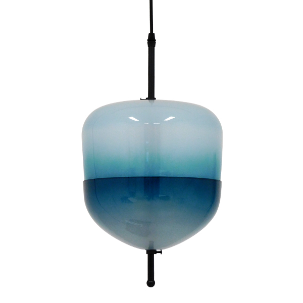 Μοντέρνο Κρεμαστό Φωτιστικό Οροφής με Ντουί 3 x G4 AC 220-240V IP20 - Τιρκουάζ - Μ24 x Π24 x Υ45cm