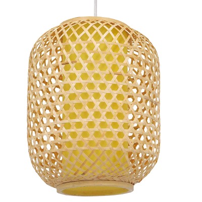Boho Κρεμαστό Φωτιστικό Οροφής με Ντουί 1 x E27 AC 220-240V IP20 - Μπεζ - Μ30 x Π30 x Υ40cm