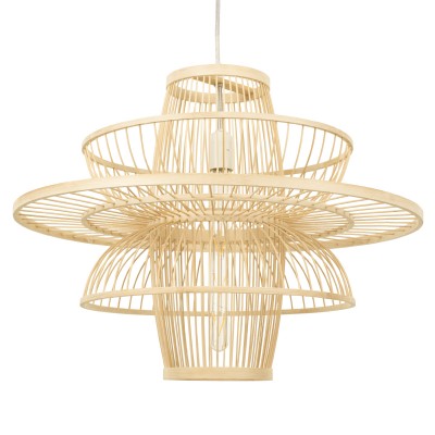 Boho Κρεμαστό Φωτιστικό Οροφής με Ντουί 1 x E27 AC 220-240V IP20 - Μπεζ - Μ60 x Π60 x Υ45cm