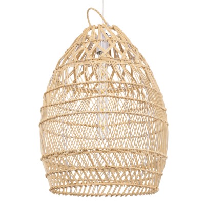 Boho Κρεμαστό Φωτιστικό Οροφής με Ντουί 1 x E27 AC 220-240V IP20 - Μπεζ - Μ38 x Π38 x Υ50cm