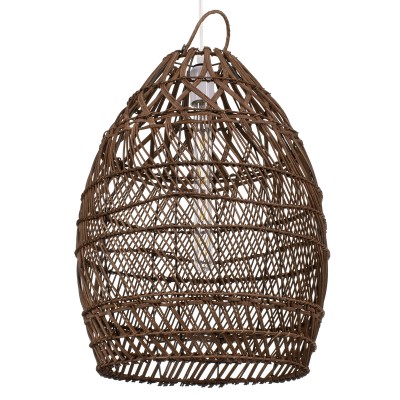 Boho Κρεμαστό Φωτιστικό Οροφής με Ντουί 1 x E27 AC 220-240V IP20 - Καφέ - Μ38 x Π38 x Υ50cm