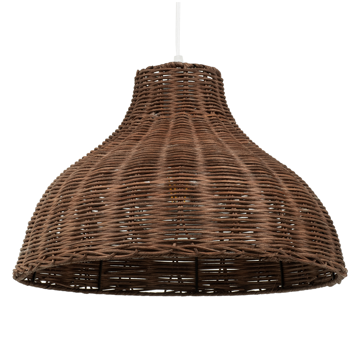 Boho Κρεμαστό Φωτιστικό Οροφής με Ντουί 1 x E27 AC 220-240V IP20 - Καφέ - Μ40 x Π40 x Υ28cm