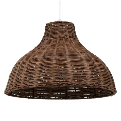 Boho Κρεμαστό Φωτιστικό Οροφής με Ντουί 1 x E27 AC 220-240V IP20 - Καφέ - Μ40 x Π40 x Υ28cm