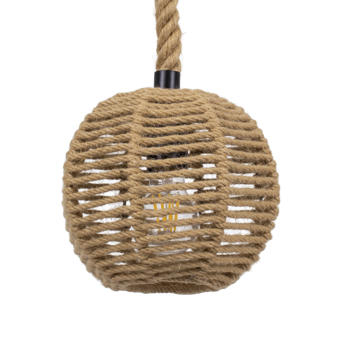 Boho Κρεμαστό Φωτιστικό Οροφής με Ντουί 1 x E27 AC 220-240V IP20 - Μπεζ - Μ20 x Π20 x Υ20cm