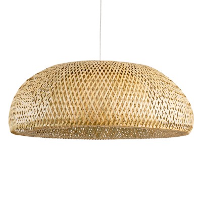 Boho Κρεμαστό Φωτιστικό Οροφής με Ντουί 1 x E27 AC 220-240V IP20 - Μπεζ - Μ80 x Π80 x Y28cm