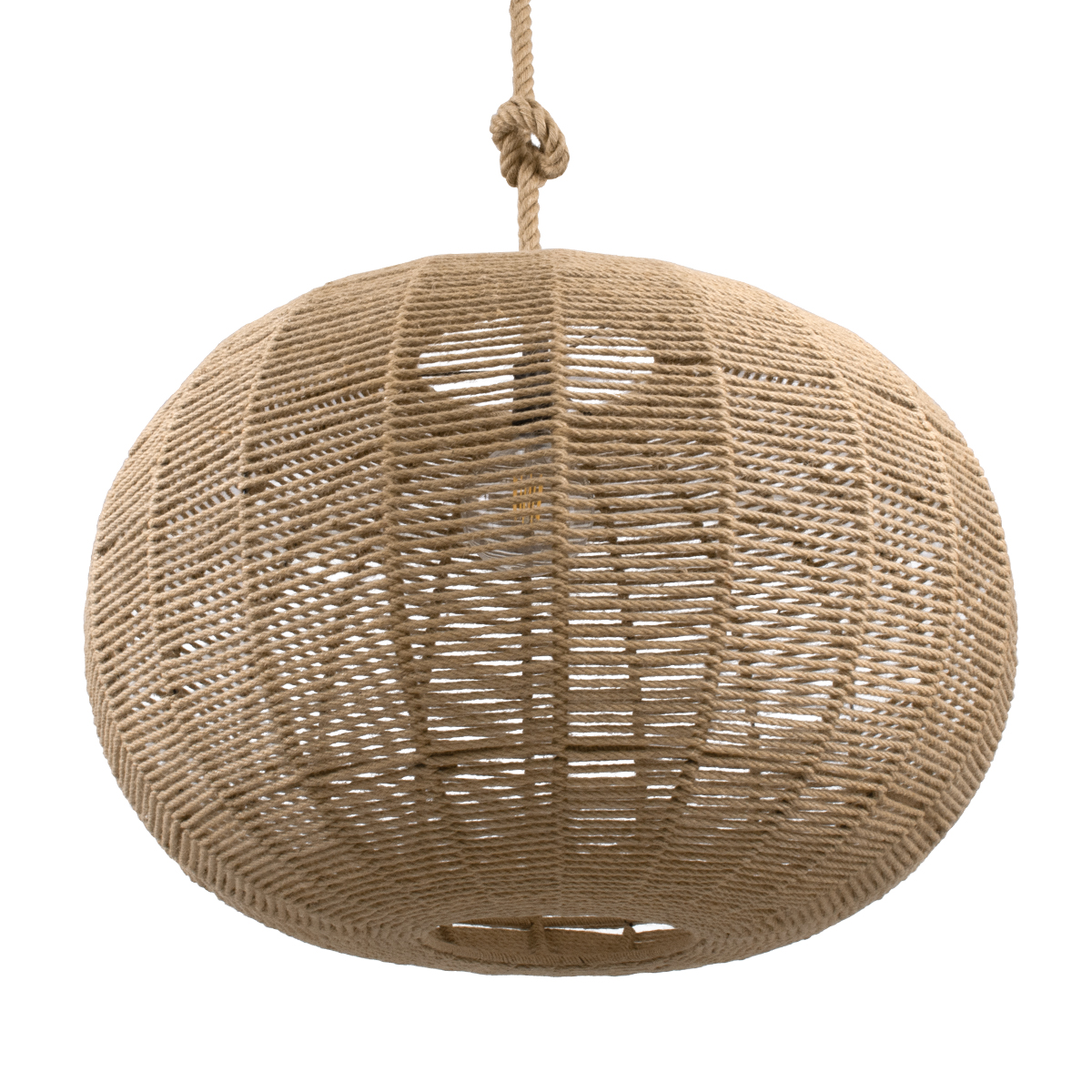 Boho Κρεμαστό Φωτιστικό Οροφής με Ντουί 1 x E27 AC 220-240V IP20 - Μπεζ - Μ80 x Π80 x Υ60cm