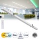 Μοντέρνο Φωτιστικό Οροφής LED 54W 6500lm 120° AC 220-240V IP20 Ρυθμιζόμενο Λευκό CCT με Χειριστήριο από 2700K έως 6000K Dimmable - Lumileds SMD Chip - Λευκό Ματ - Μ121.5 x Π5 x Υ4cm - 3 Χρόνια Εγγύηση