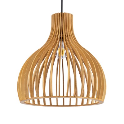 Boho Κρεμαστό Φωτιστικό Οροφής με Ντουί 1 x E27 AC 220-240V IP20 - Μπεζ - Μ35 x Π35 x Υ35cm