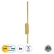 Μοντέρνο Φωτιστικό Τοίχου - Απλίκα LED 9W 1080lm 120° AC 220-240V IP20 Ρυθμιζόμενο Λευκό CCT με On/Off 2700K/4500K/6000K - Lumileds SMD Chip - Χρυσό Βούρτσας - Μ5 x Π4 x Υ60cm - 3 Χρόνια Εγγύηση