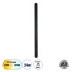 Μοντέρνο Φωτιστικό Τοίχου - Απλίκα LED 24W 2880lm 360° AC 220-240V IP20 Ρυθμιζόμενο Λευκό CCT με On/Off 2700K/4500K/6000K - Lumileds SMD Chip - Μαύρο Ματ - Μ6 x Π3 x Υ100cm - 3 Χρόνια Εγγύηση