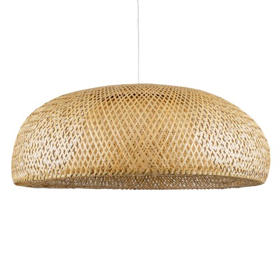 Boho Κρεμαστό Φωτιστικό Οροφής με Ντουί 1 x E27 AC 220-240V IP20 - Μπεζ - Μ100 x Π100 x Y35cm