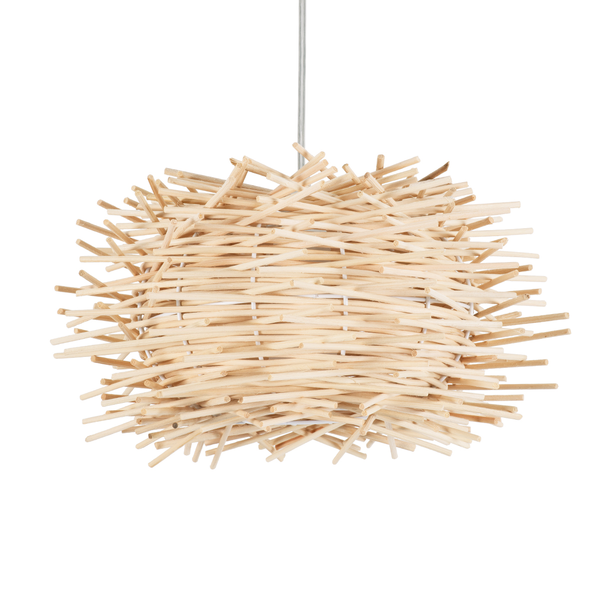 Boho Κρεμαστό Φωτιστικό Οροφής με Ντουί 1 x E27 AC 220-240V IP20 - Μπεζ - Μ30 x Π30 x Υ18cm