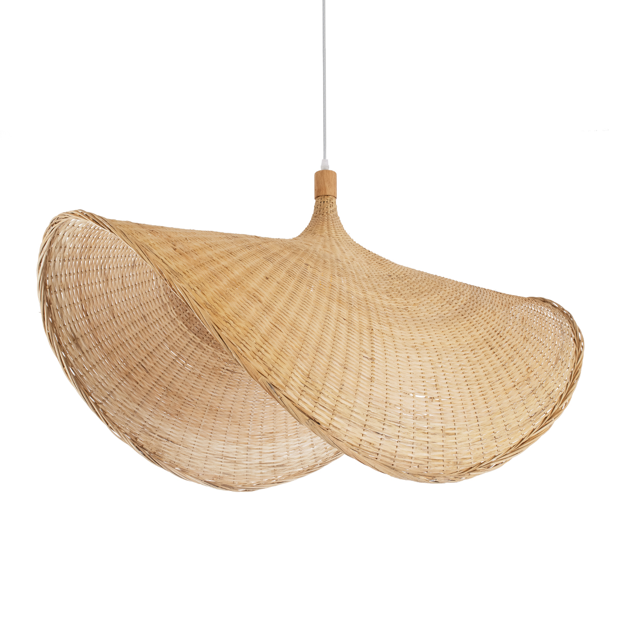 Boho Κρεμαστό Φωτιστικό Οροφής με Ντουί 1 x E27 AC 220-240V IP20 - Μπεζ - Μ100 x Π100 x Υ55cm