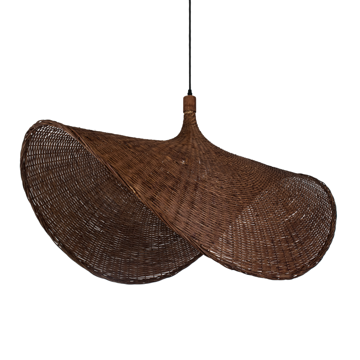 Boho Κρεμαστό Φωτιστικό Οροφής με Ντουί 1 x E27 AC 220-240V IP20 - Καφέ - Μ100 x Π100 x Y55cm