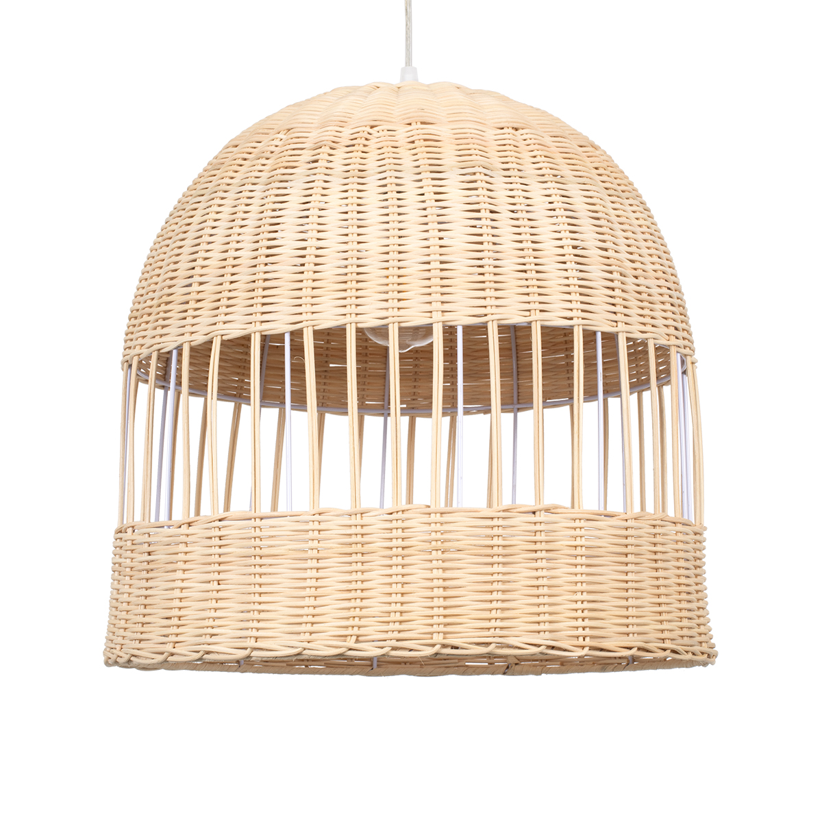 Boho Κρεμαστό Φωτιστικό Οροφής με Ντουί 1 x E27 AC 220-240V IP20 - Μπεζ - Μ40 x Π40 x Y34cm