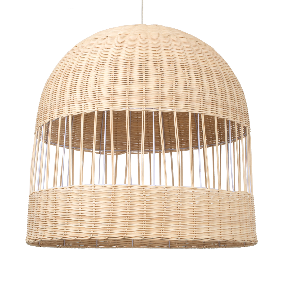 Boho Κρεμαστό Φωτιστικό Οροφής με Ντουί 1 x E27 AC 220-240V IP20 - Μπεζ - Μ60 x Π60 x Y60cm